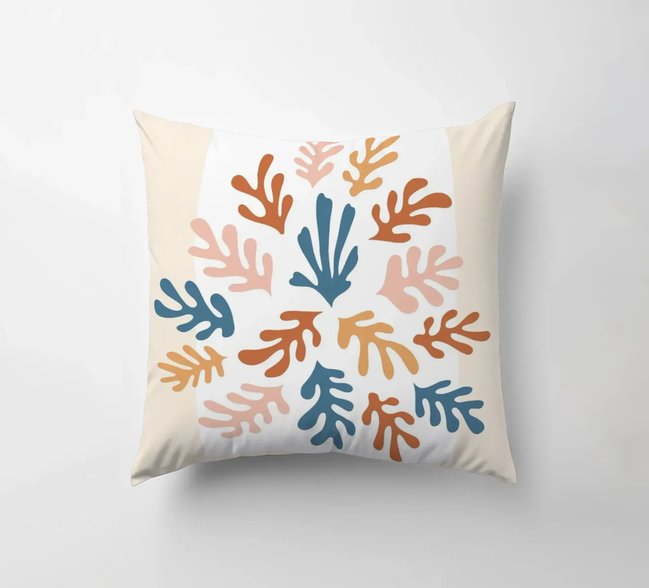 Paper art motif - Colourful abstract design decorative cushion by Whole©