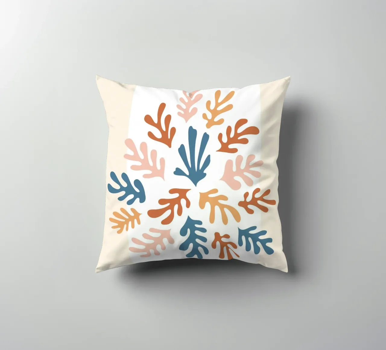 Paper art motif - Colourful abstract design decorative cushion by Whole©