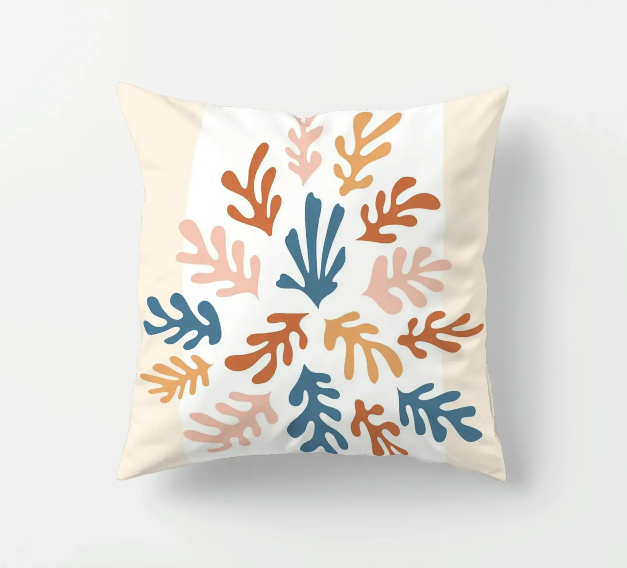 Paper art motif - Colourful abstract design decorative cushion by Whole©