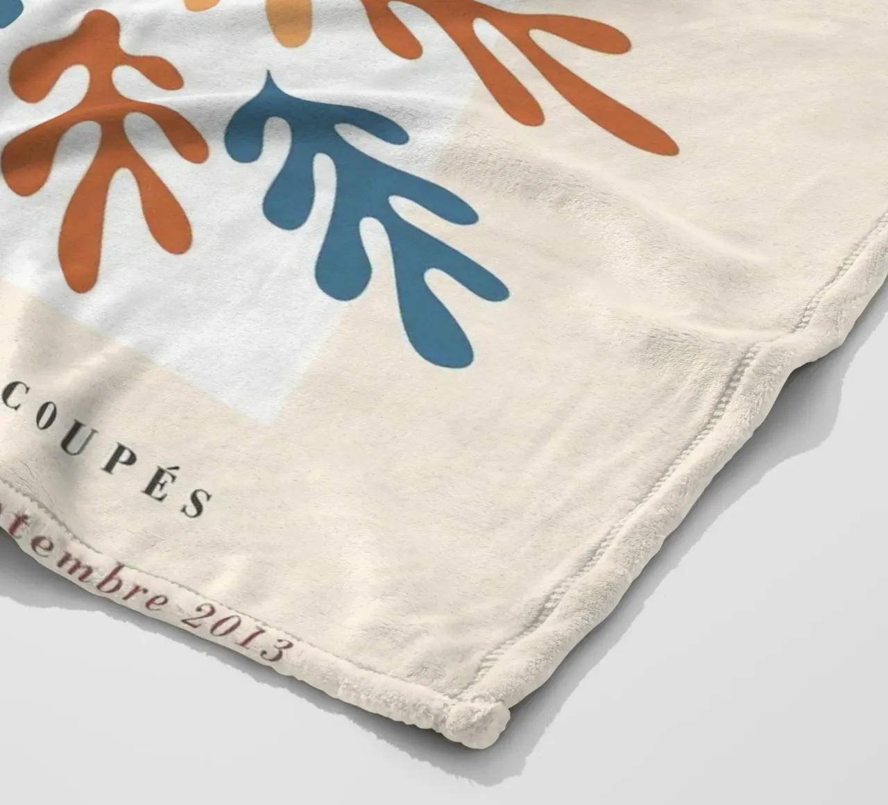 Paper art motif - Colourful abstract design fleece blanket by Whole©
