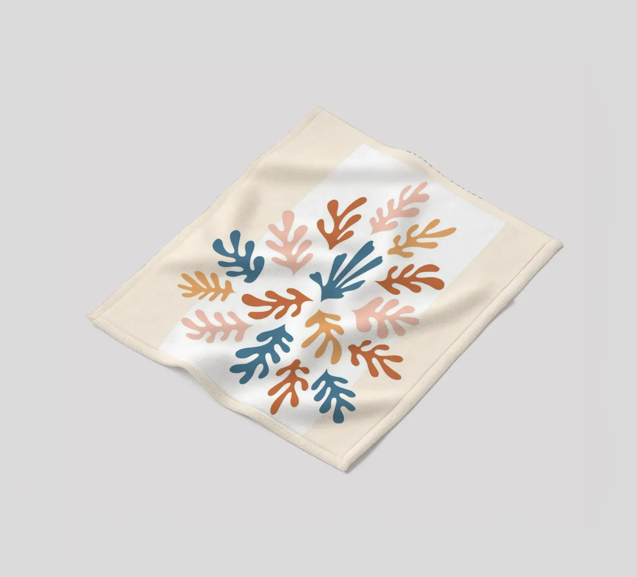 Paper art motif - Colourful abstract design fleece blanket by Whole©
