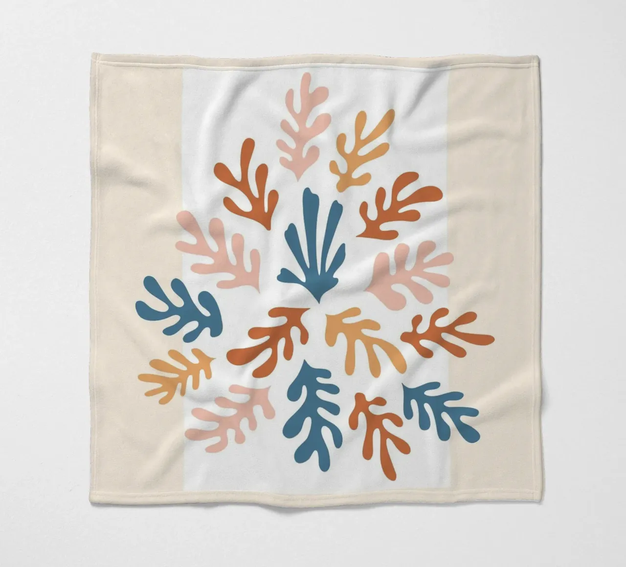 Paper art motif - Colourful abstract design fleece blanket by Whole©