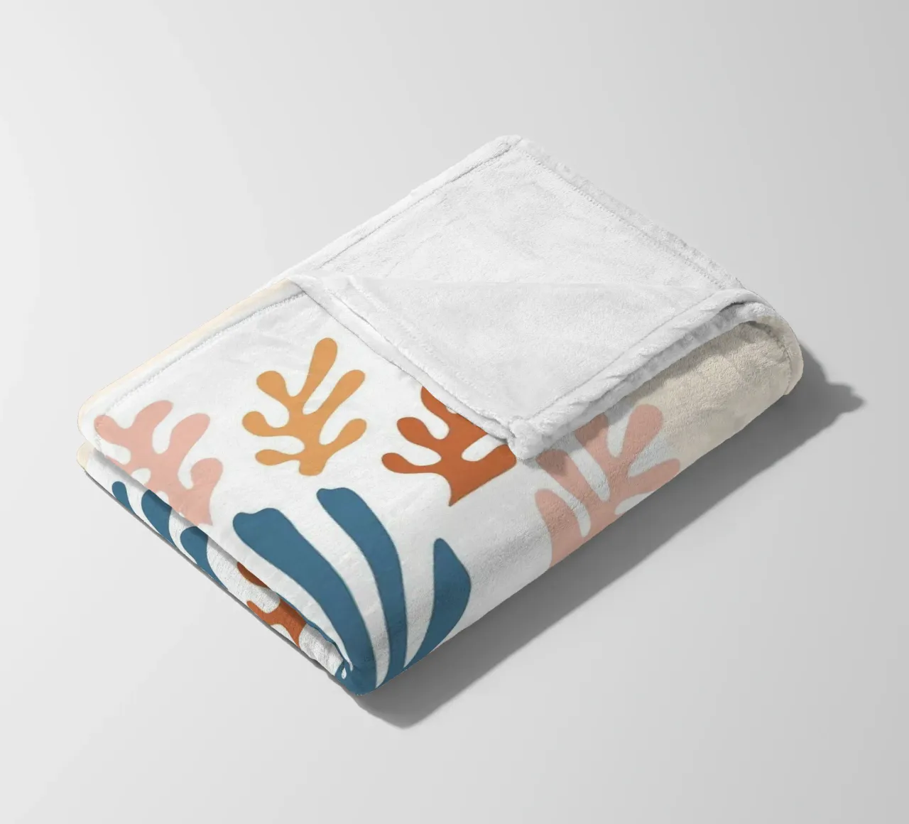 Paper art motif - Colourful abstract design fleece blanket by Whole©