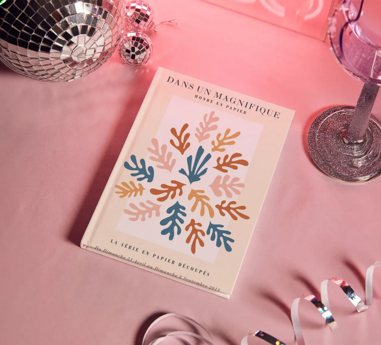 Paper art motif - Colourful abstract design notebook by Whole©