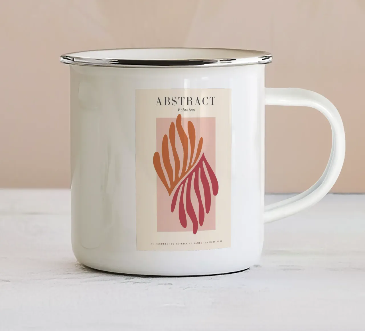 Astrazione botanica - Colori e forme alla moda tazza in smalto da Whole©
