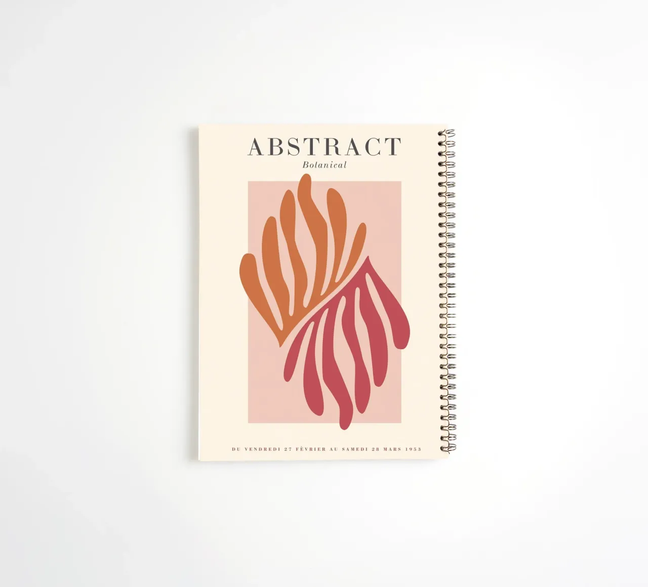 Botanical abstraction - Stylish colours and shapes spiral notebook by Whole©