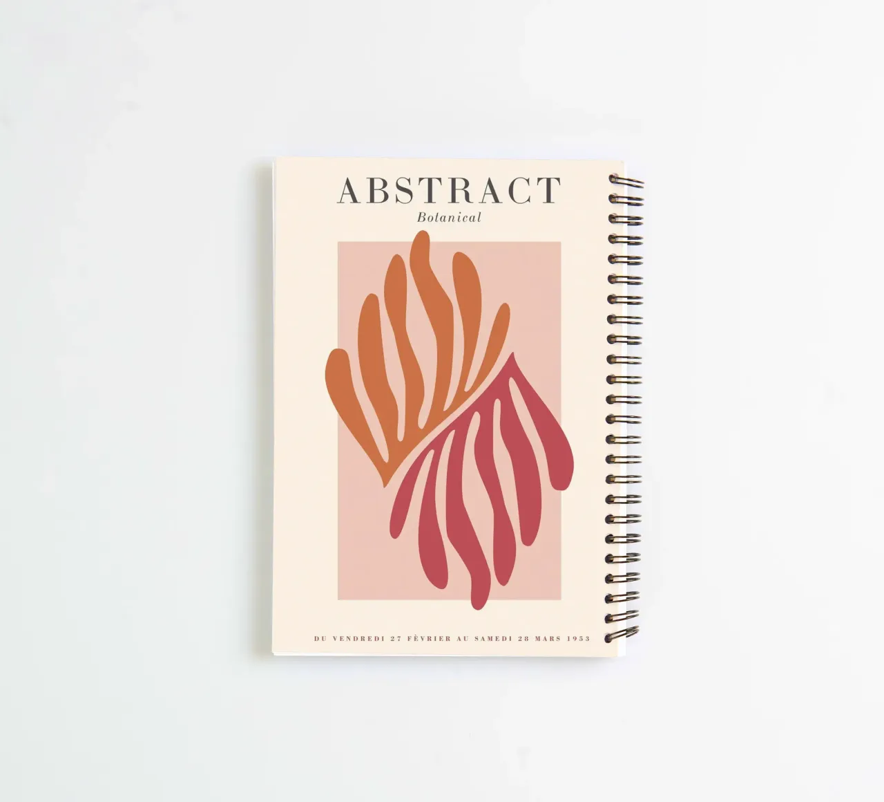 Botanical abstraction - Stylish colours and shapes spiral notebook by Whole©