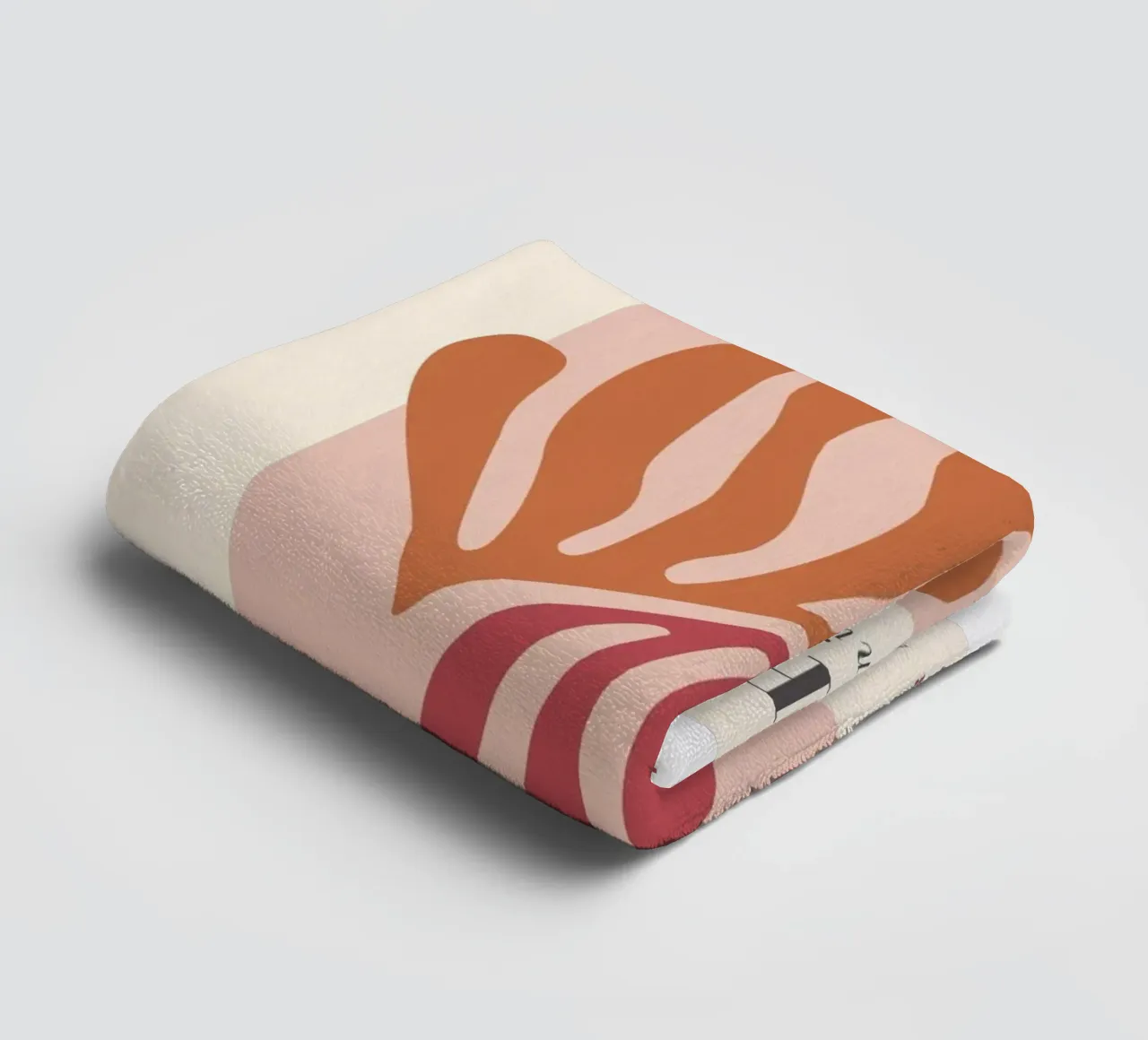 Botanical abstraction - Stylish colours and shapes towel by Whole©
