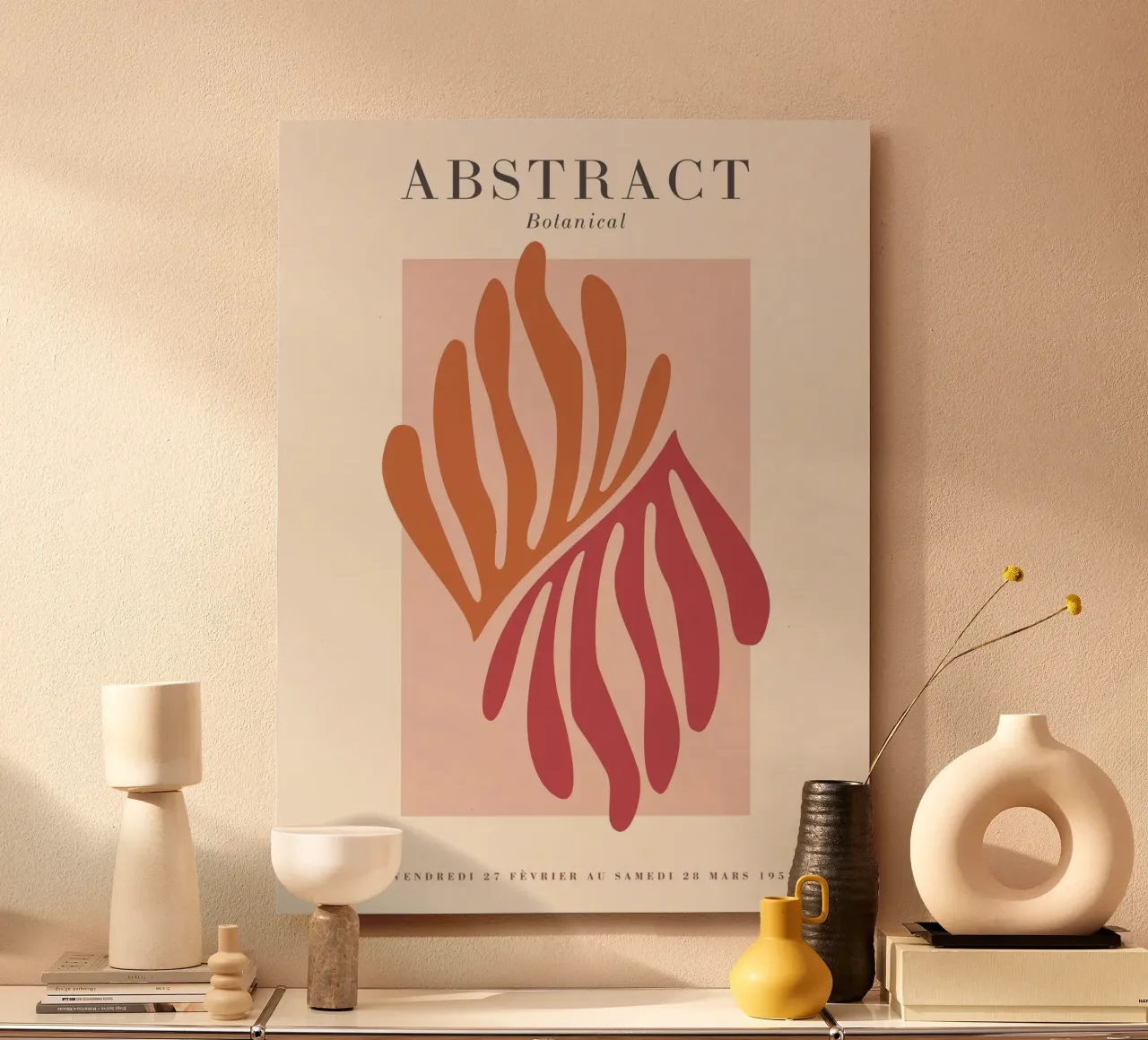 Astrazione botanica - Colori e forme alla moda alluminio dibond da Whole©