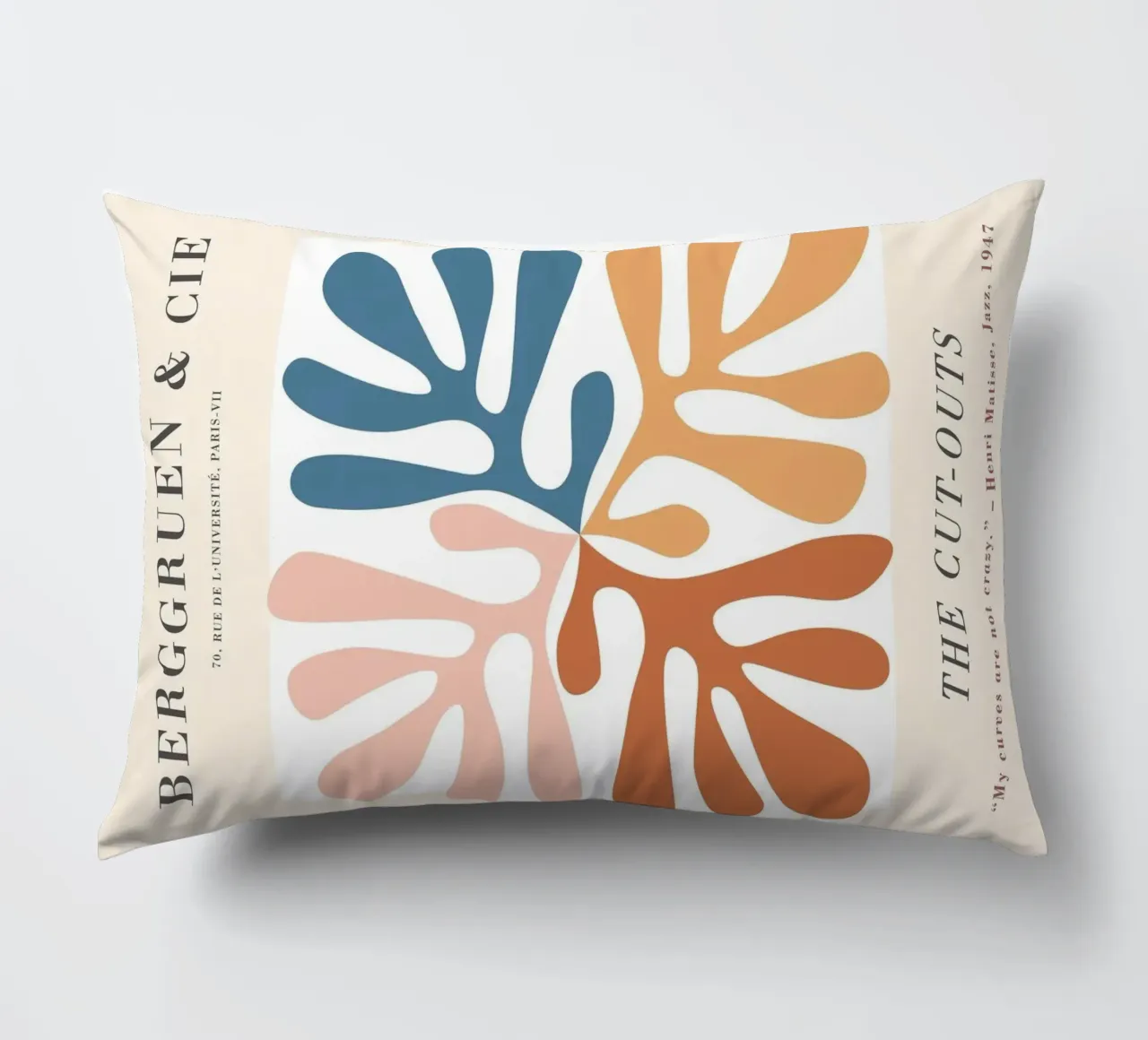 I ritagli - Design astratto e di ispirazione botanica cuscino da Whole©