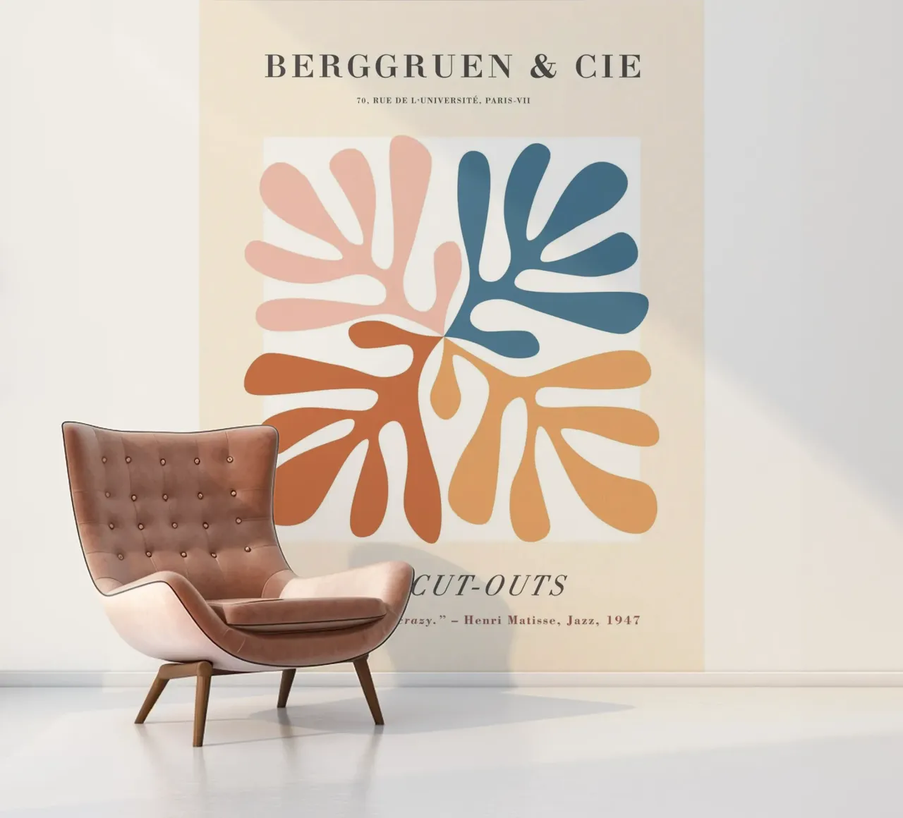 The Cut-Outs - Abstract, botanical-inspired design photo wallpaper by Whole©