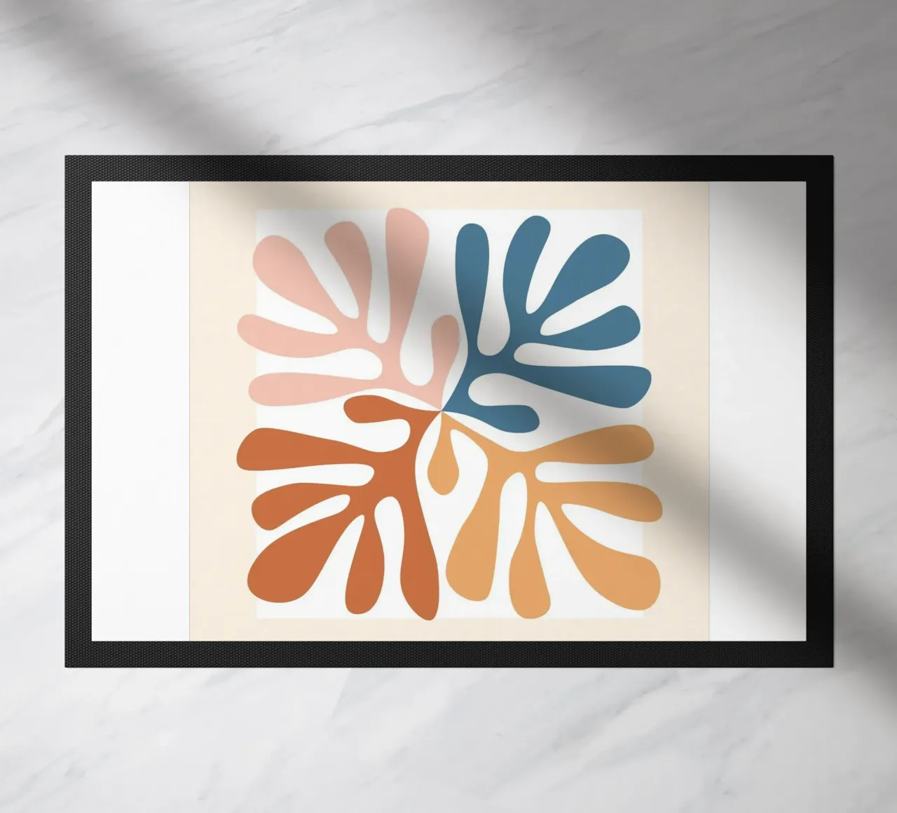 I ritagli - Design astratto e di ispirazione botanica zerbino da Whole©