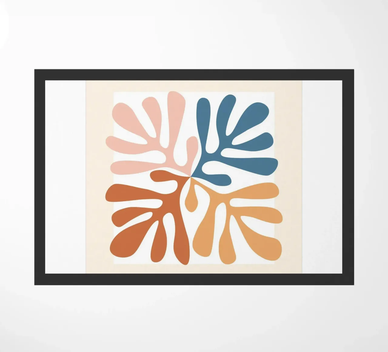 I ritagli - Design astratto e di ispirazione botanica zerbino da Whole©
