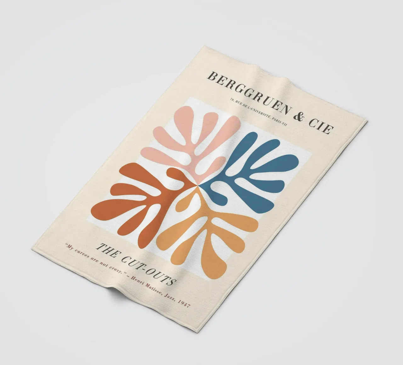 I ritagli - Design astratto e di ispirazione botanica coperta in pile da Whole©