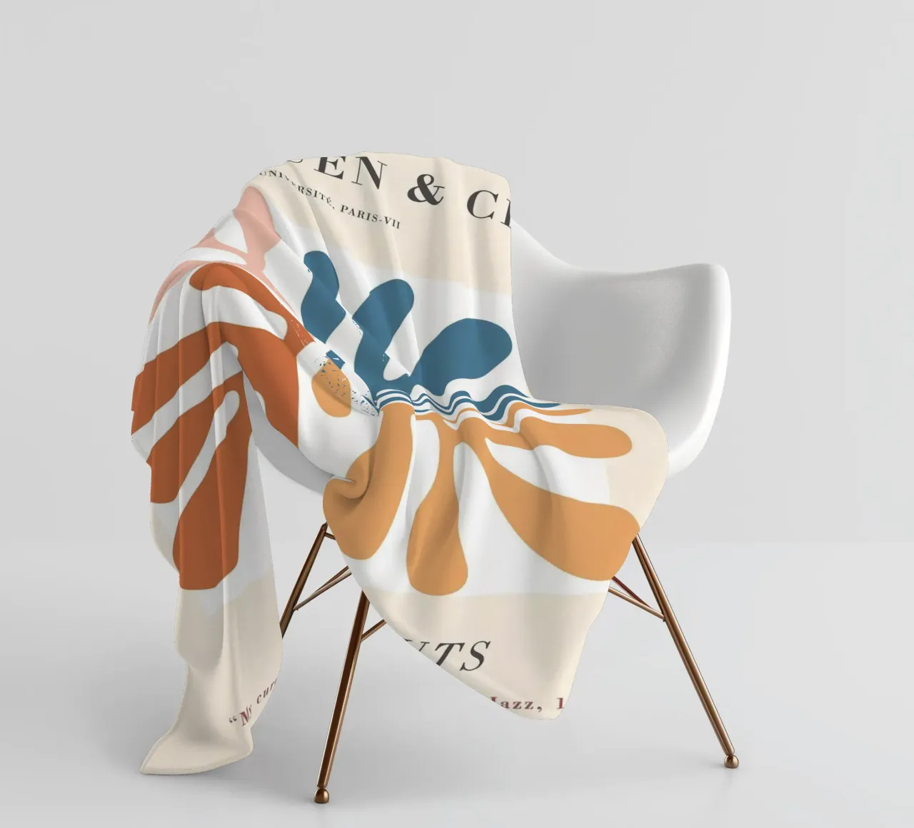 I ritagli - Design astratto e di ispirazione botanica coperta in pile da Whole©