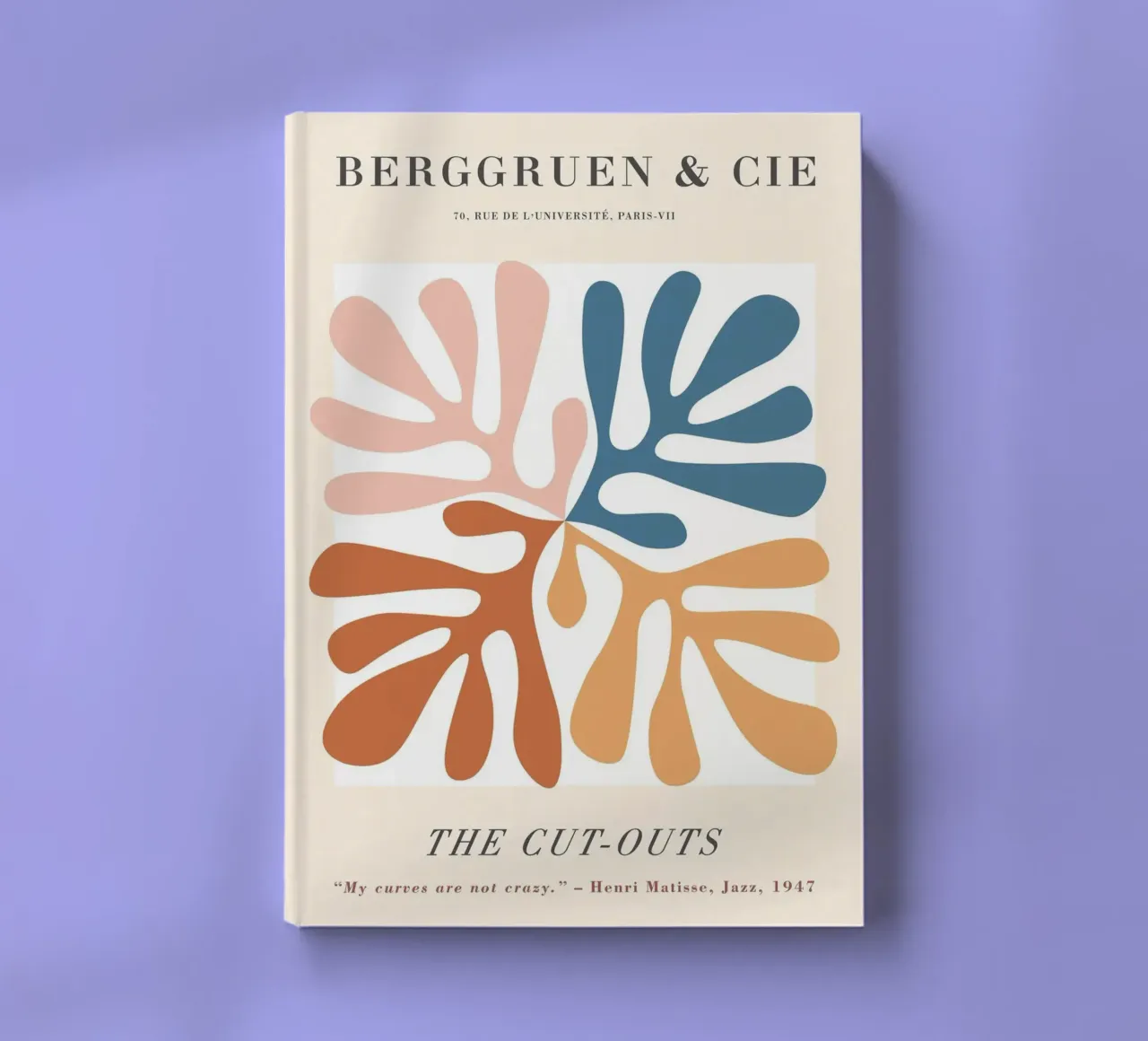 The Cut-Outs - Design abstrait inspiré de la botanique carnet de notes de Whole©