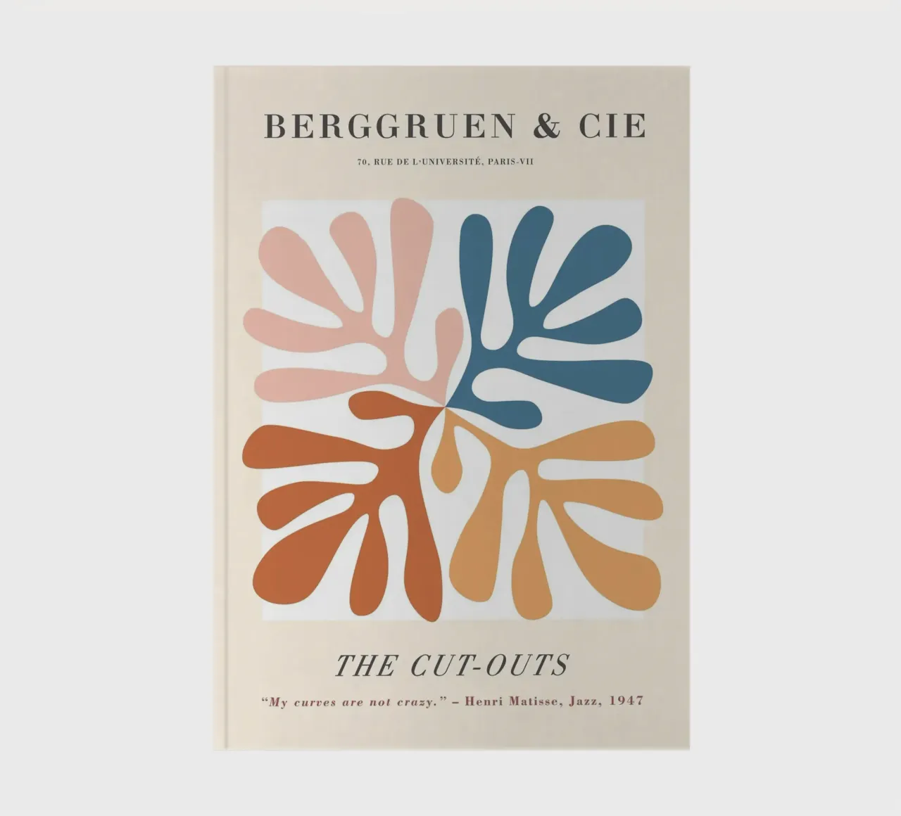 The Cut-Outs - Design abstrait inspiré de la botanique carnet de notes de Whole©