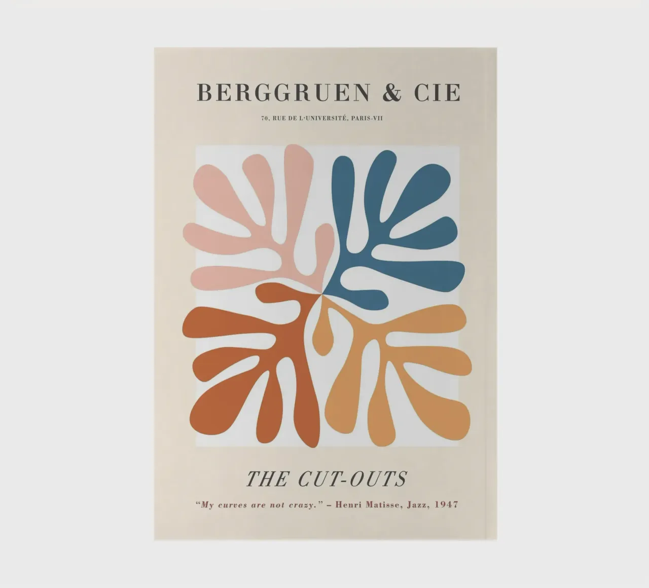 The Cut-Outs - Design abstrait inspiré de la botanique carnet de notes de Whole©