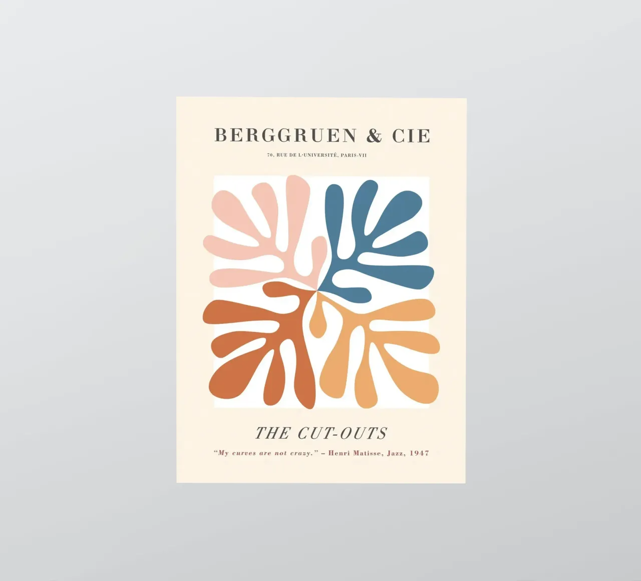 The Cut-Outs - Abstract, botanisch geïnspireerd ontwerp sticker van Whole©