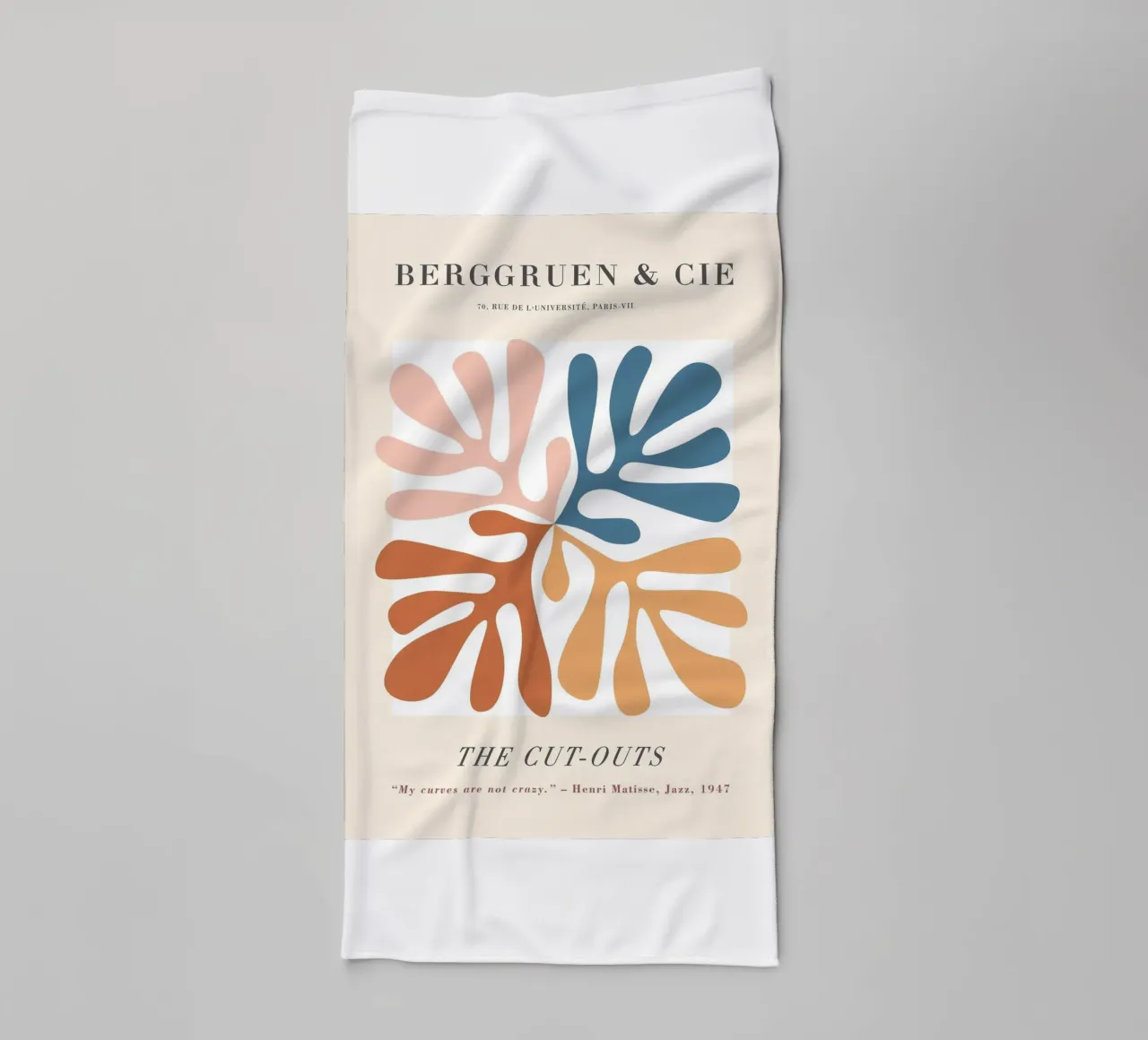 I ritagli - Design astratto e di ispirazione botanica asciugamano da bagno da Whole©
