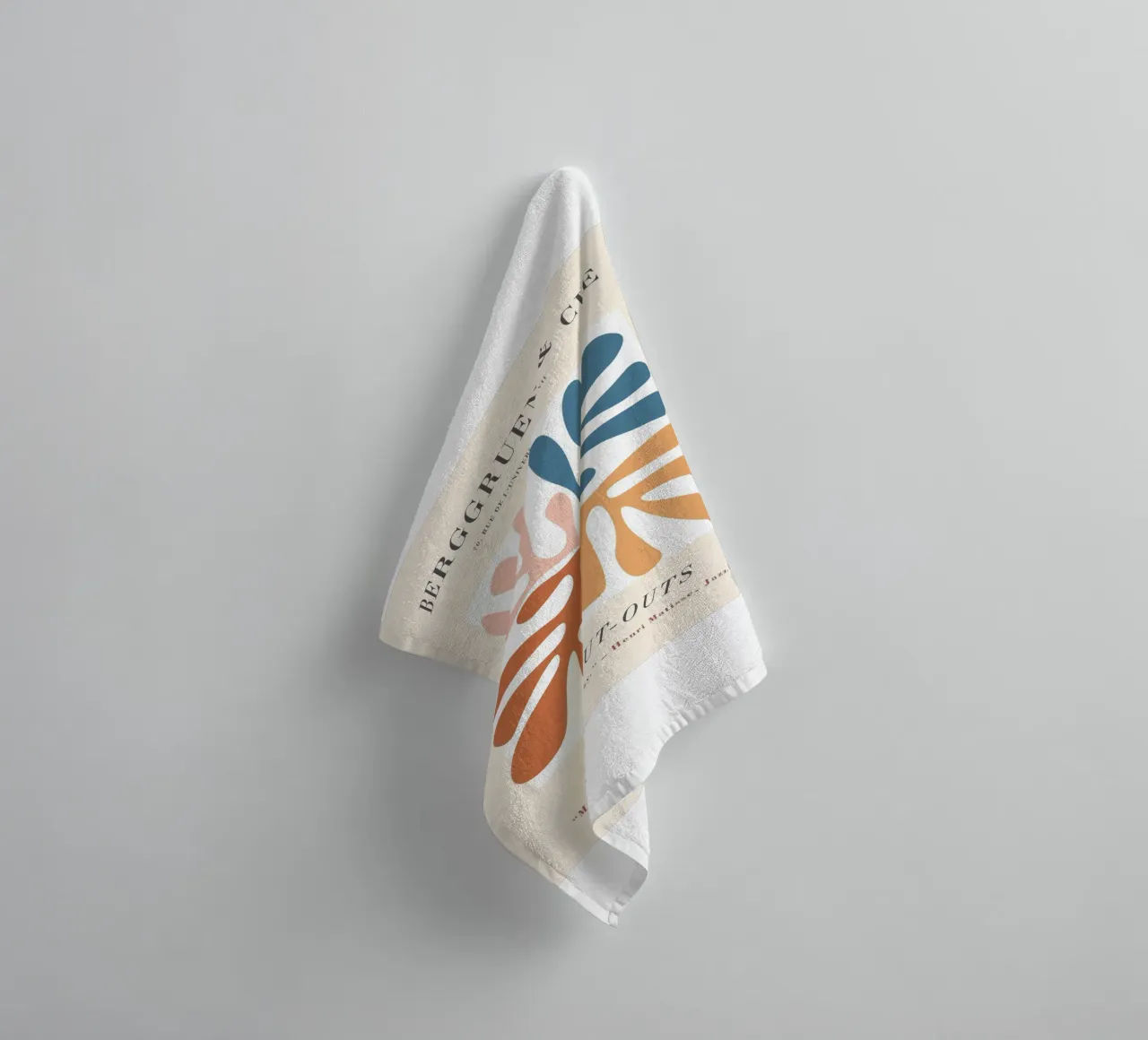 I ritagli - Design astratto e di ispirazione botanica asciugamano da bagno da Whole©