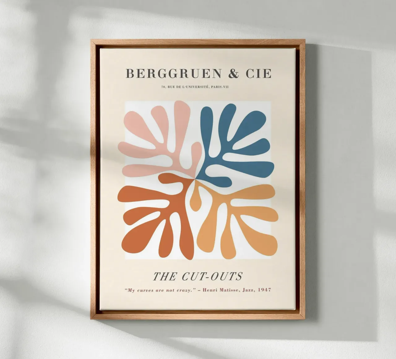 The Cut-Outs - Abstract, botanisch geïnspireerd ontwerp canvas van Whole©