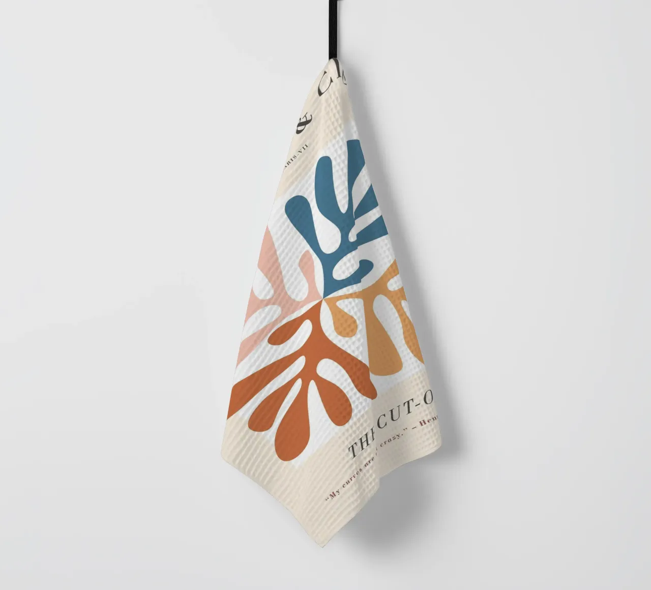 I ritagli - Design astratto e di ispirazione botanica canovaccio da cucina da Whole©