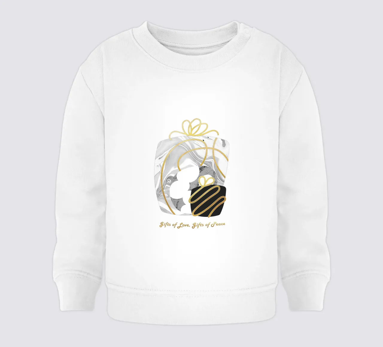 Regalos de amor, regalos de paz sudadera de bebé de amini54