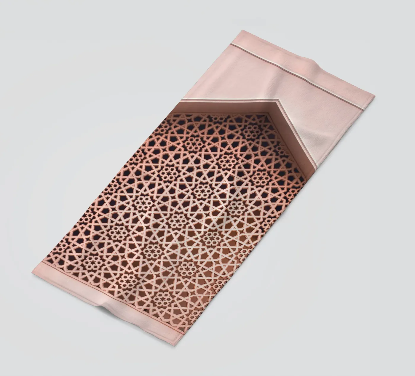 Oriental pattern - Geometric elegance beach towel by Whole©