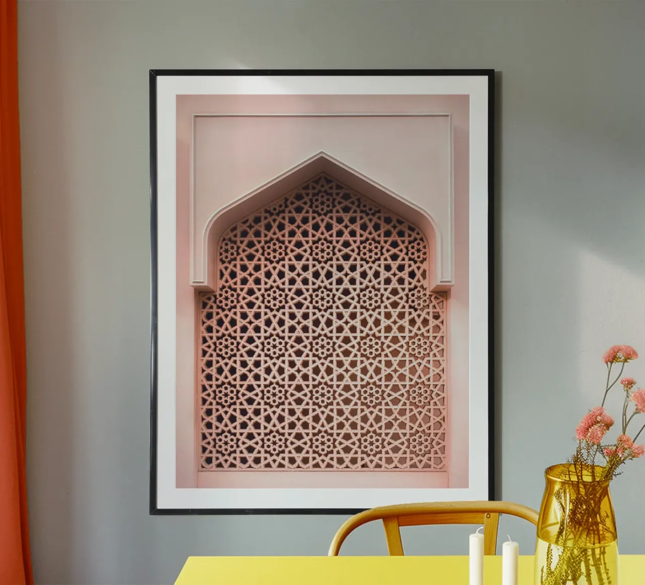 Oriental pattern - Geometric elegance poster by Whole©