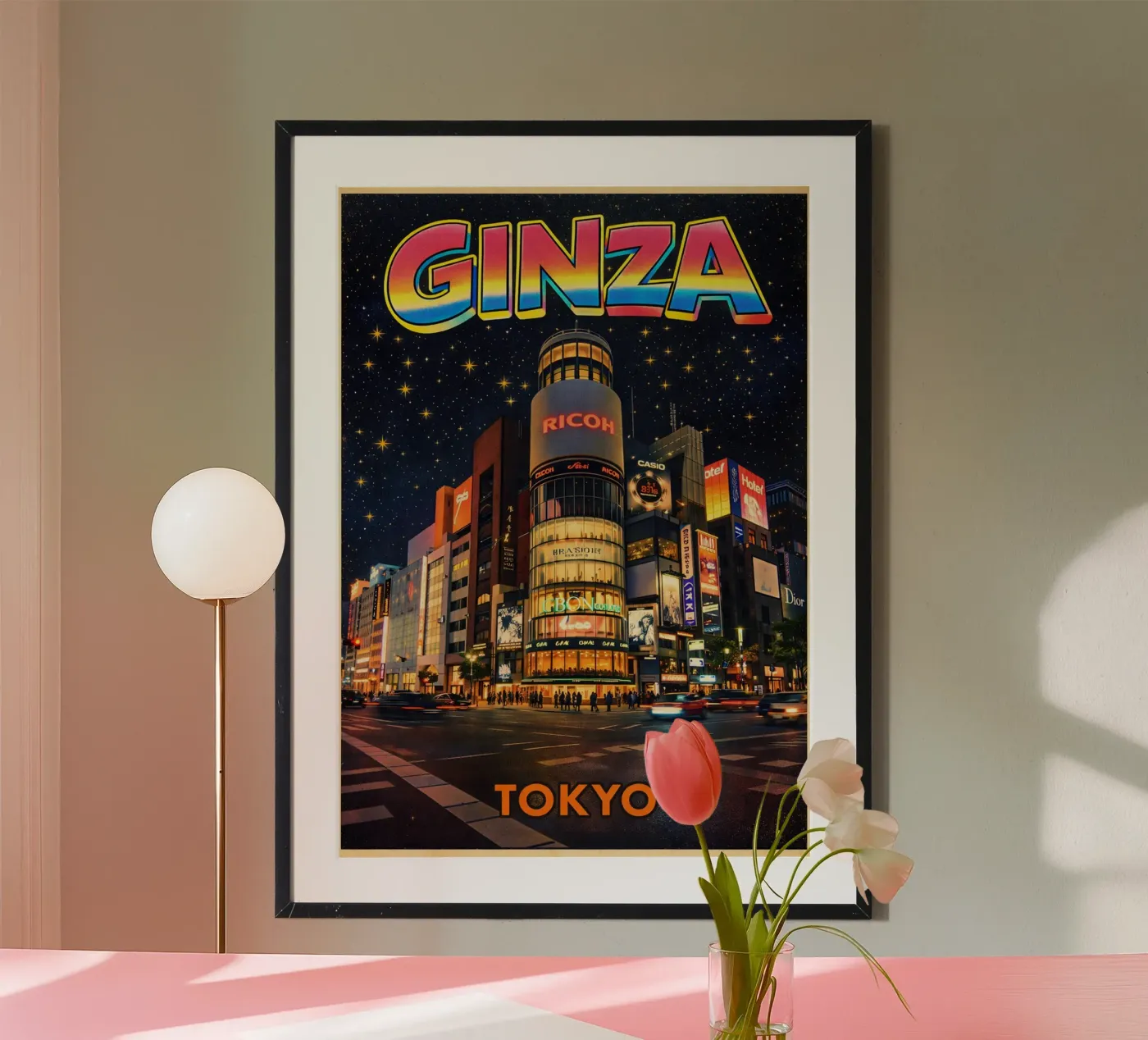 Ginza Tokyo poster da Bo Kev 1
