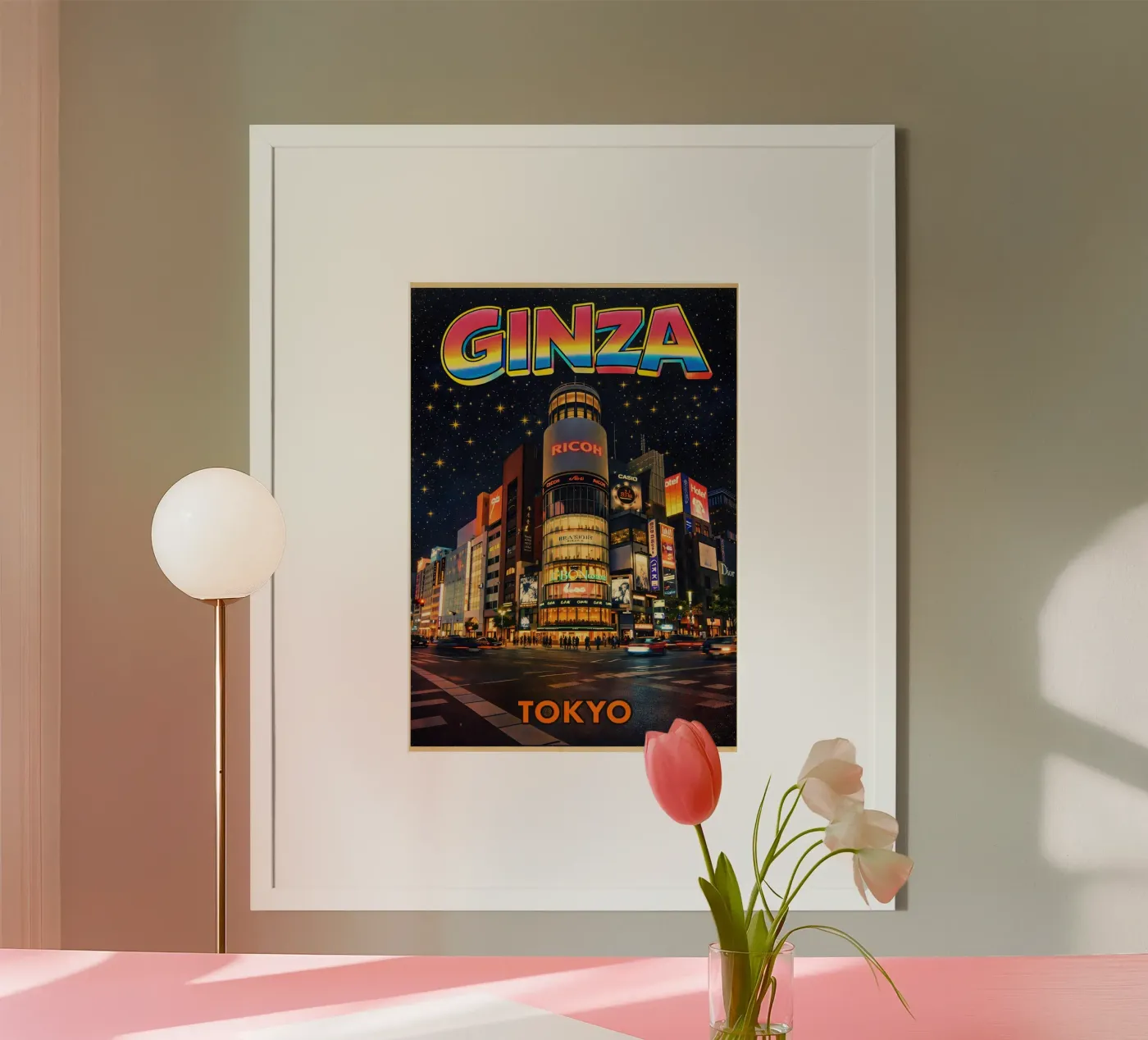 Ginza Tokyo poster da Bo Kev 1