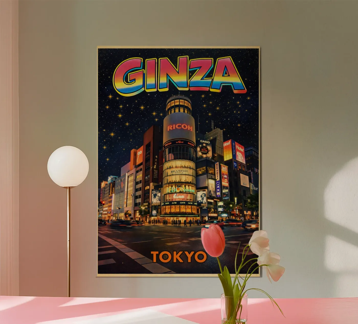 Ginza Tokyo poster da Bo Kev 1