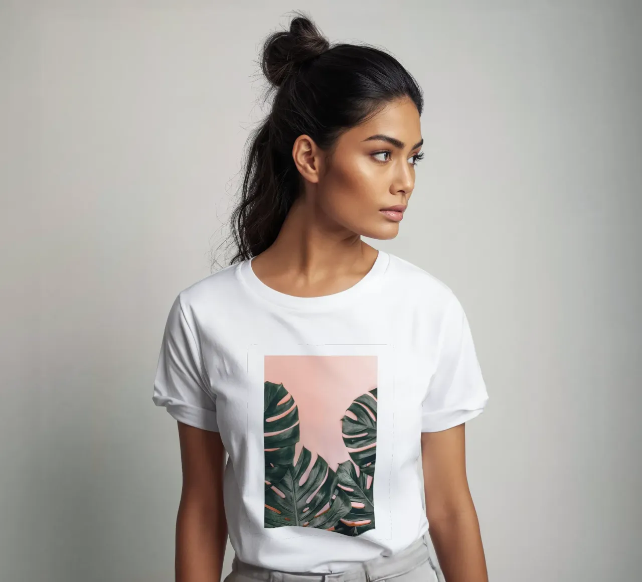 Foglie di Monstera - Design botanico minimalista t-shirt da Whole©