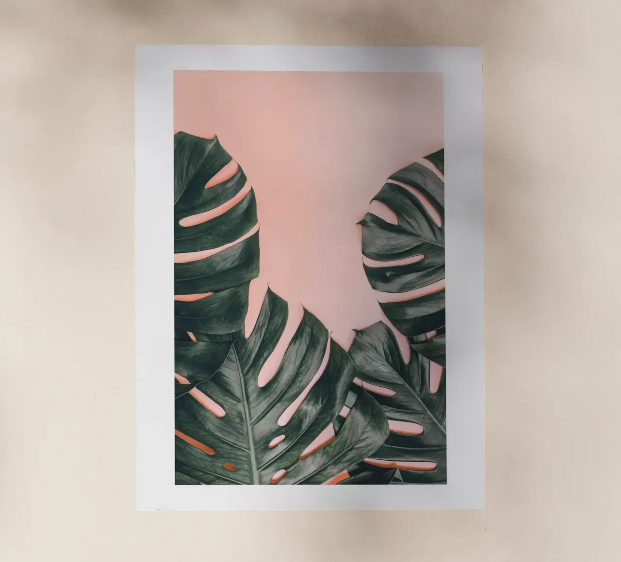 Foglie di Monstera - Design botanico minimalista pellicola backlit da Whole©