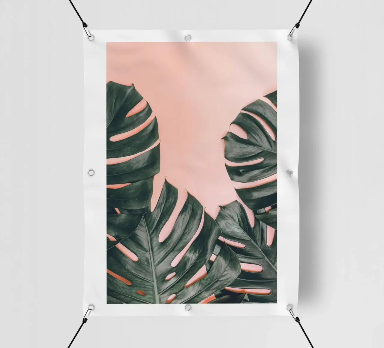 Foglie di Monstera - Design botanico minimalista telo in pvc da Whole©