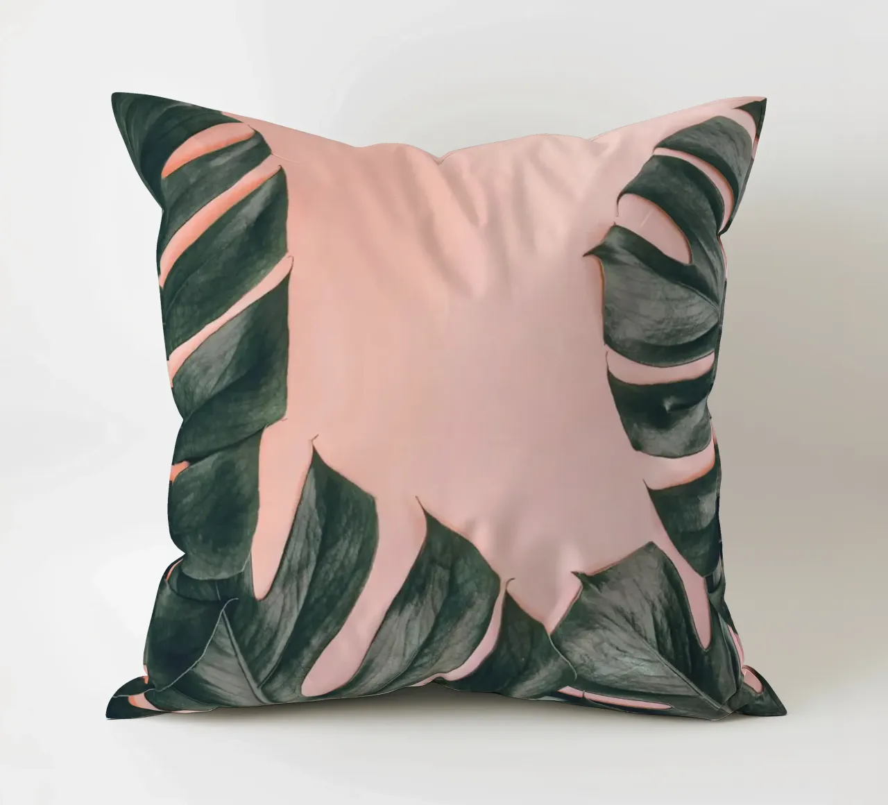 Foglie di Monstera - Design botanico minimalista cuscino da Whole©