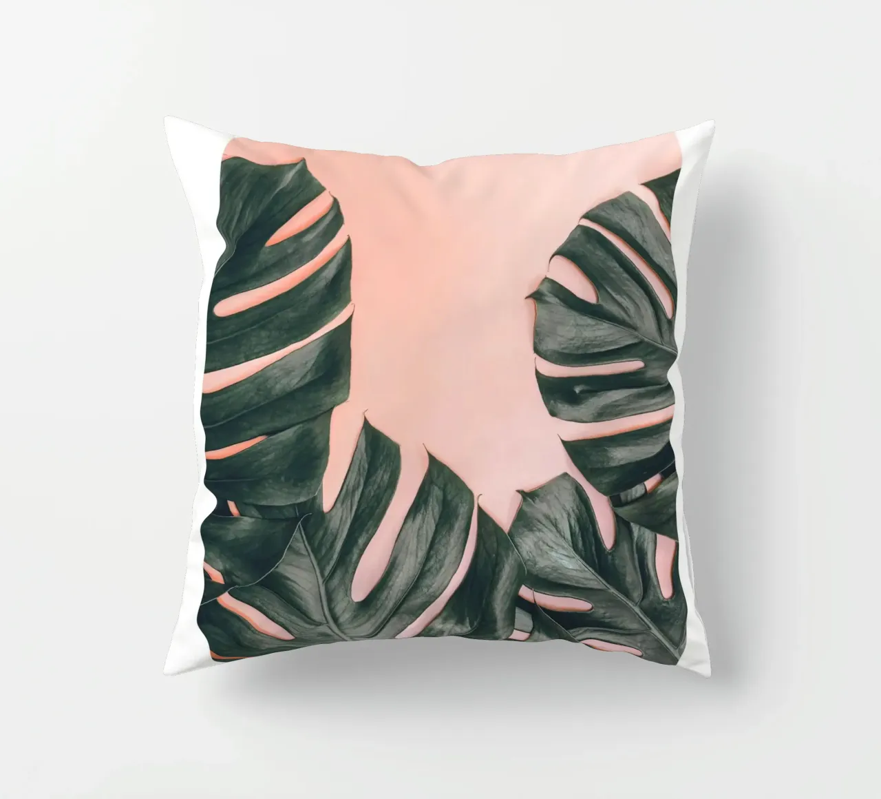 Foglie di Monstera - Design botanico minimalista cuscino da Whole©