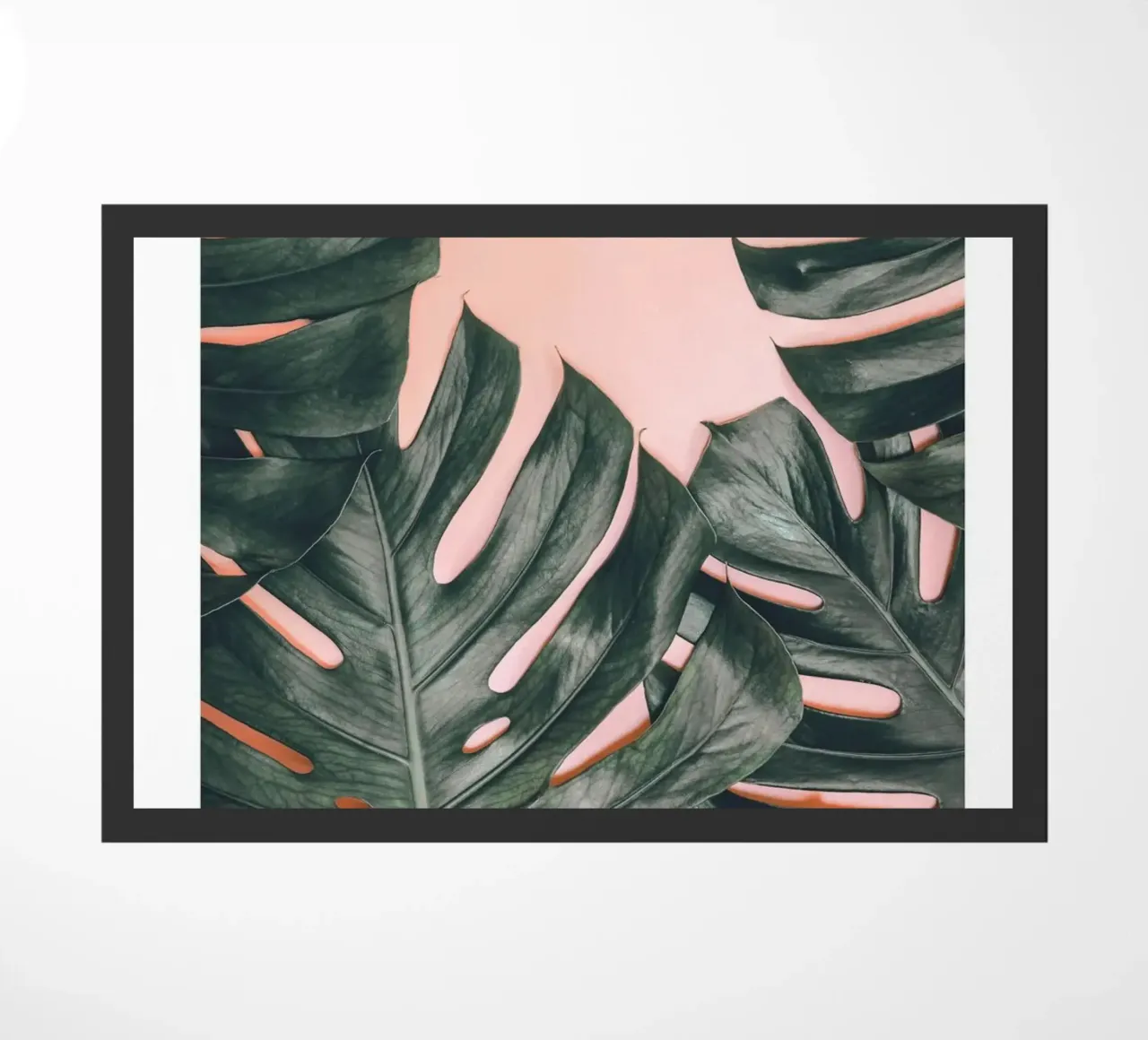 Foglie di Monstera - Design botanico minimalista zerbino da Whole©