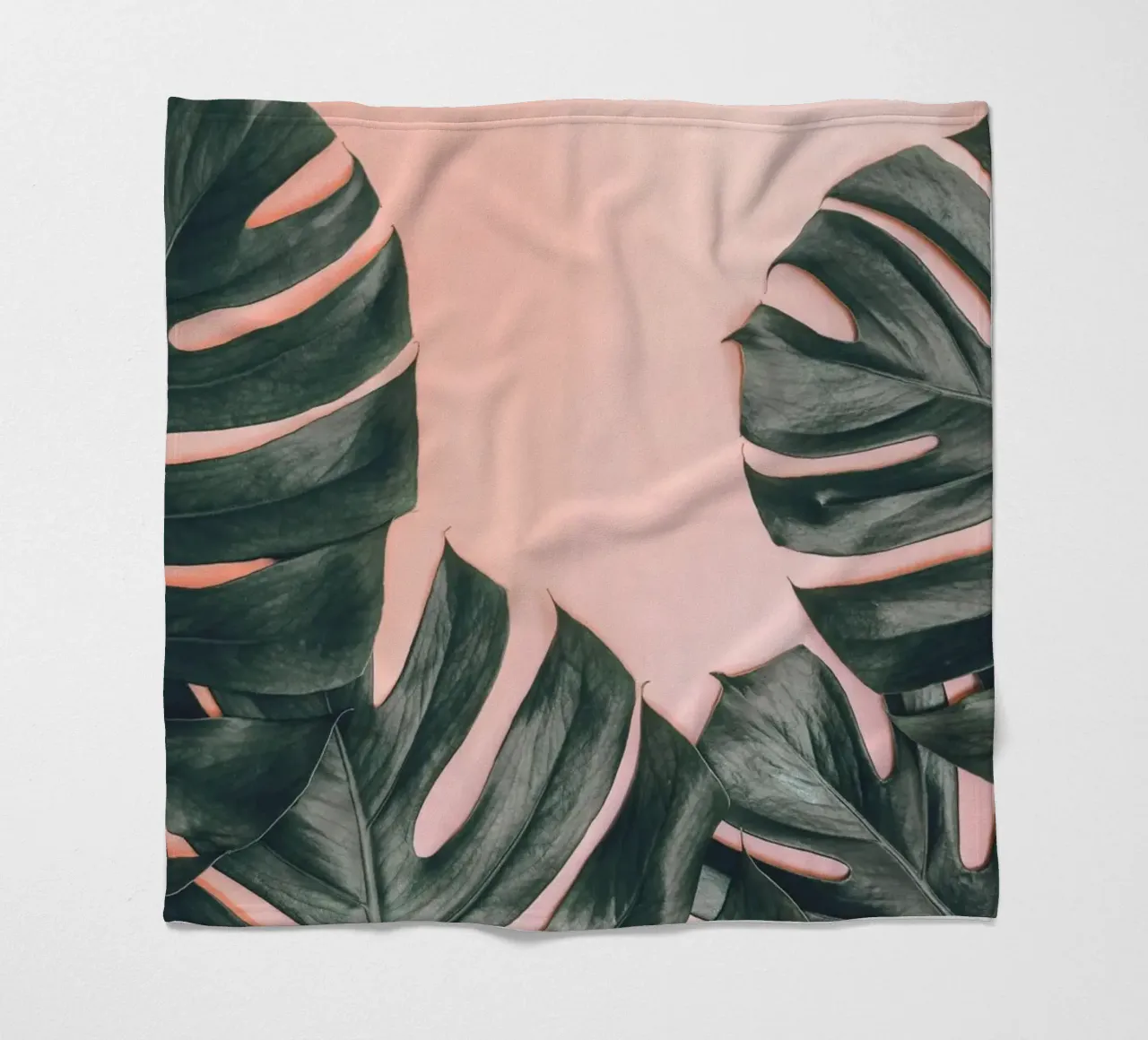 Foglie di Monstera - Design botanico minimalista coperta in pile da Whole©
