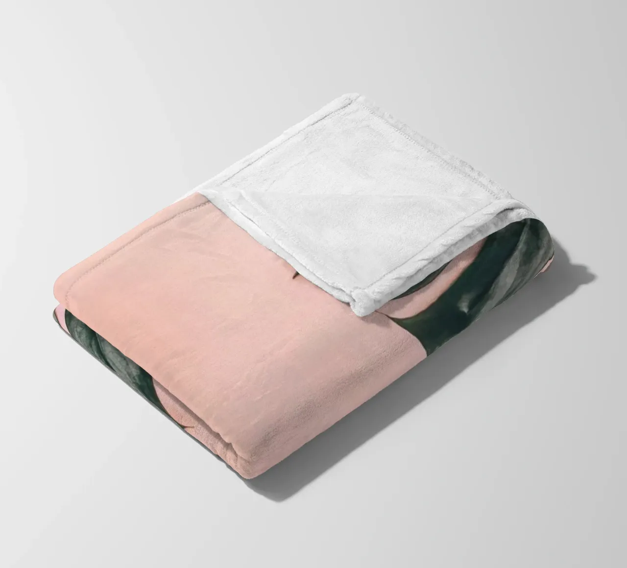 Foglie di Monstera - Design botanico minimalista coperta in pile da Whole©