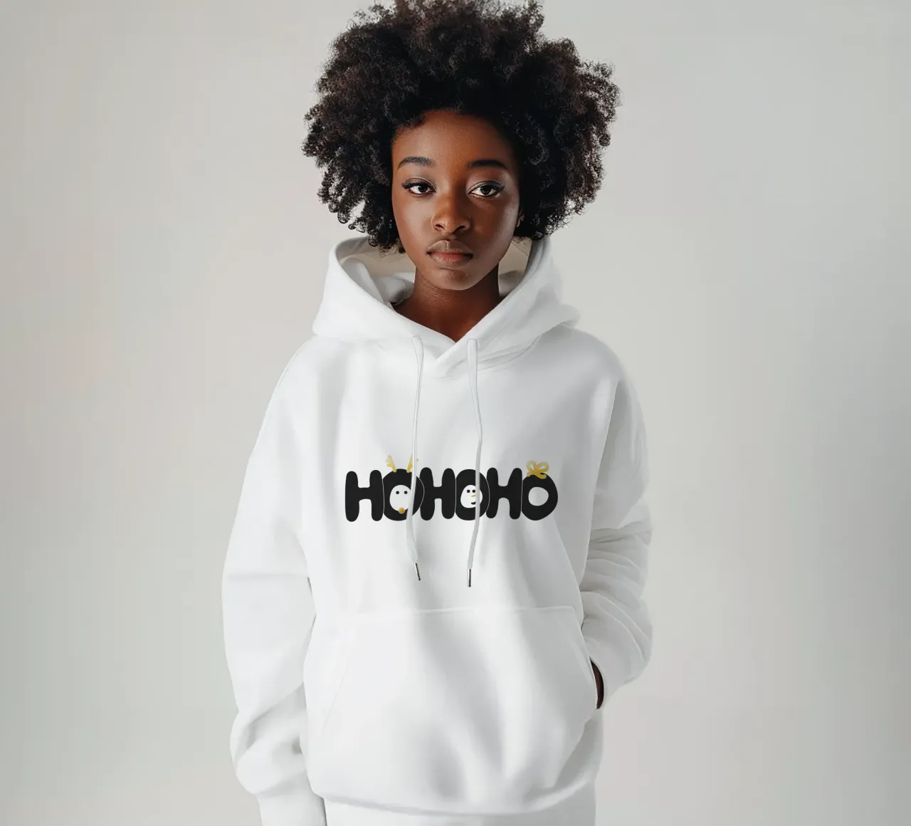 Hohoho felpa con cappuccio da amini54
