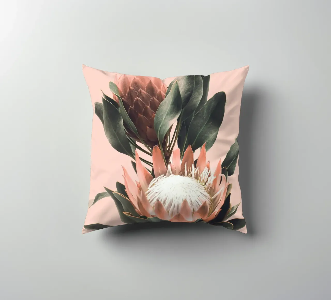 Fiori di protea - Foto design botanico cuscino da Whole©