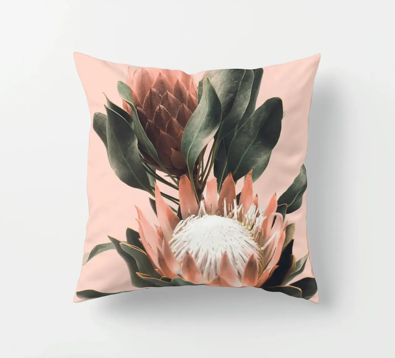 Fiori di protea - Foto design botanico cuscino da Whole©