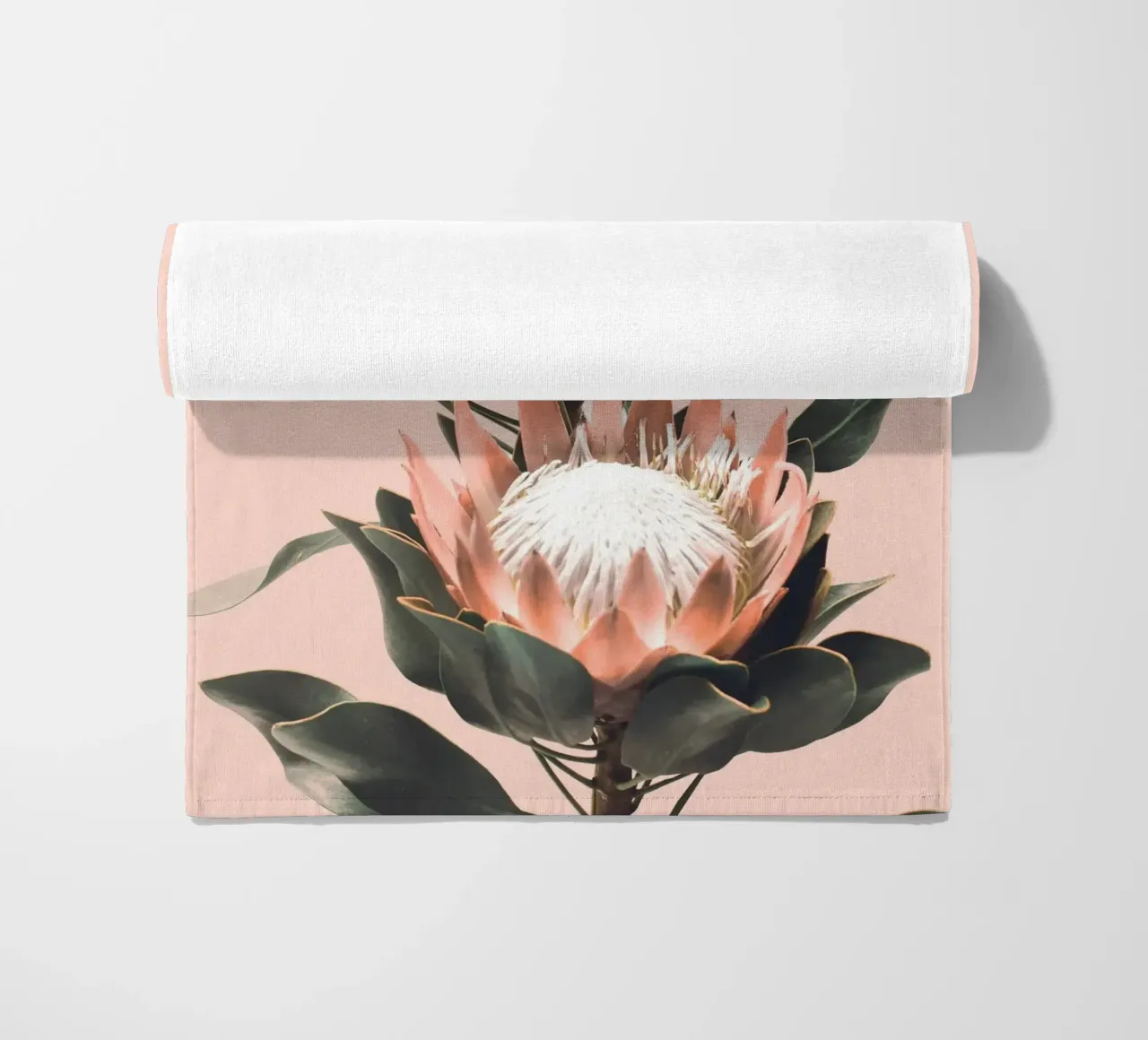 Fiori di protea - Foto design botanico telo mare da Whole©