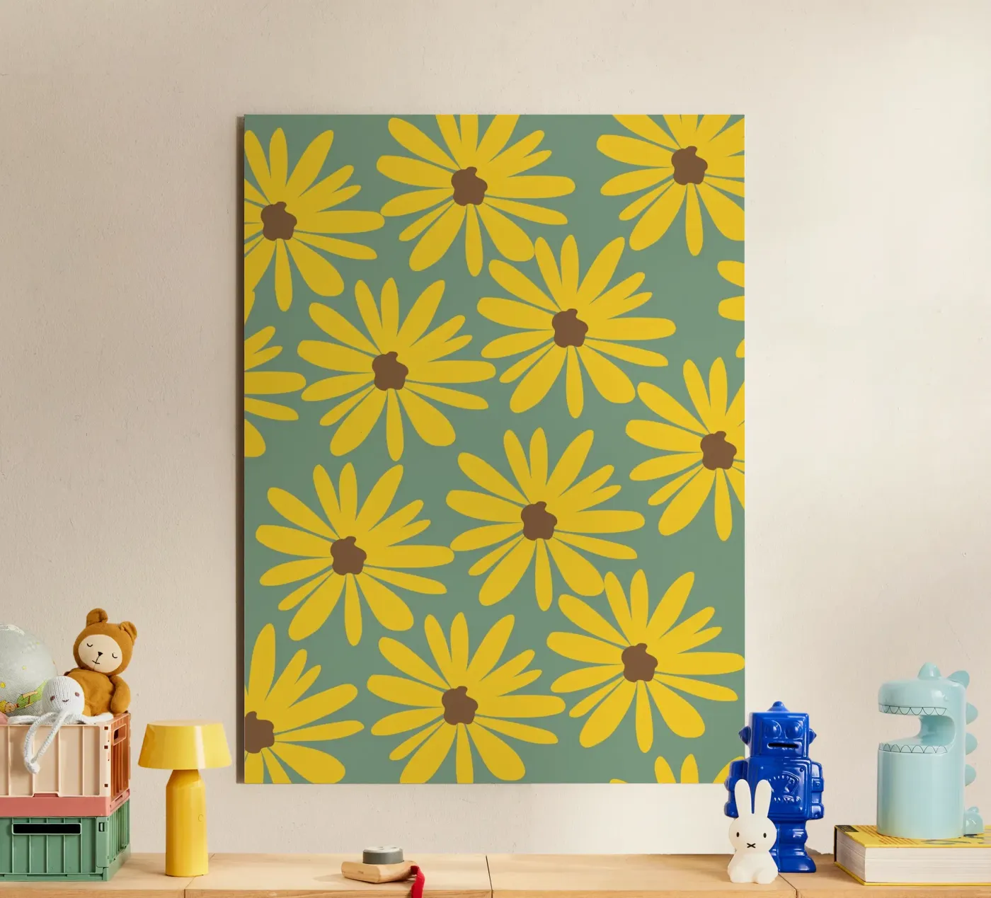 Sunflowers forex plate by LisaArtes