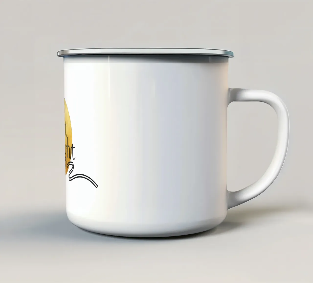 Notte silenziosa tazza in smalto da amini54