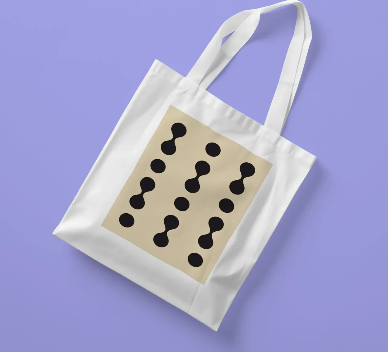 Shapes  abstract borsa in juta da LisaArtes