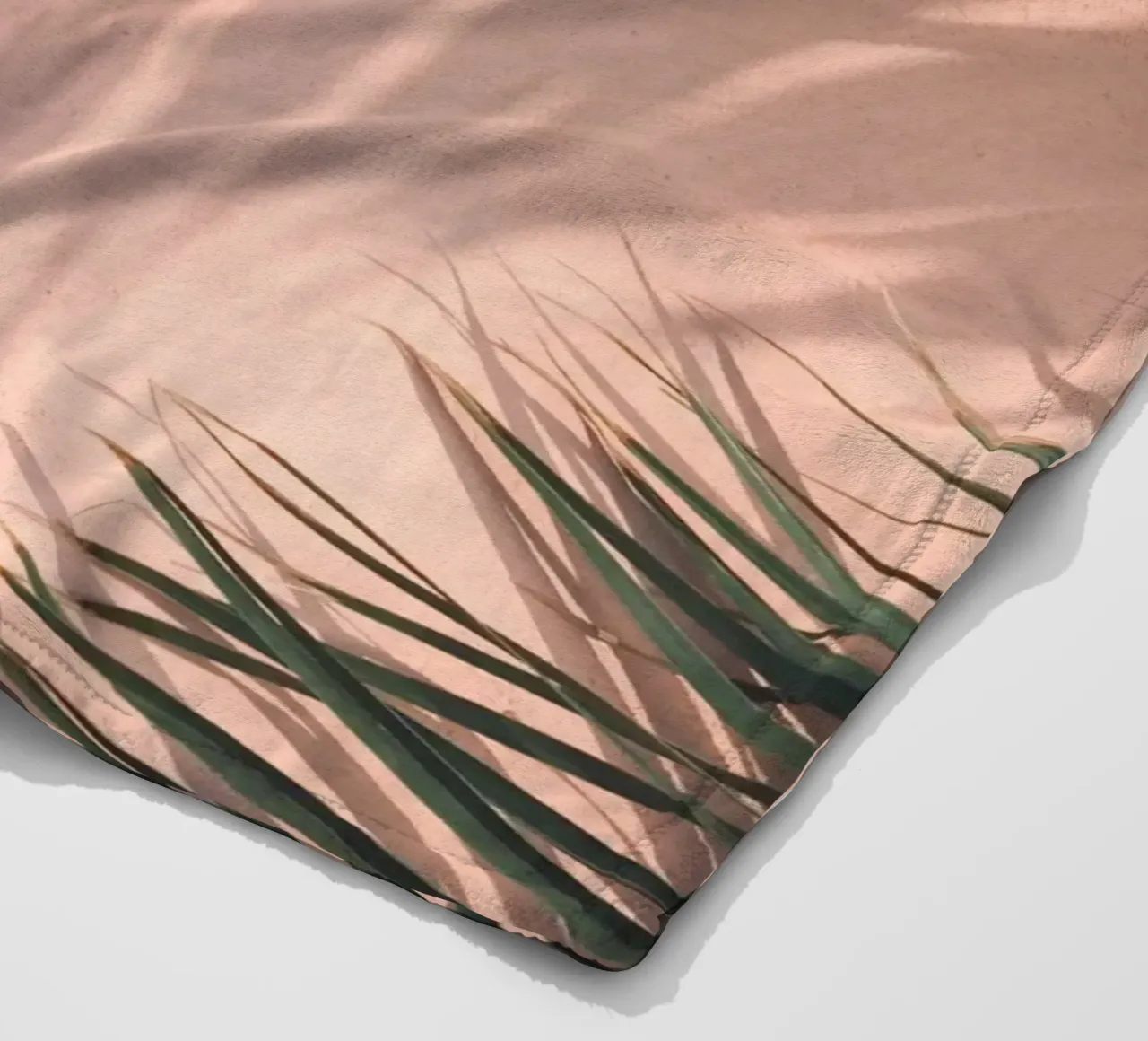 Palm Shadows - Design minimalista tropicale coperta in pile da Whole©