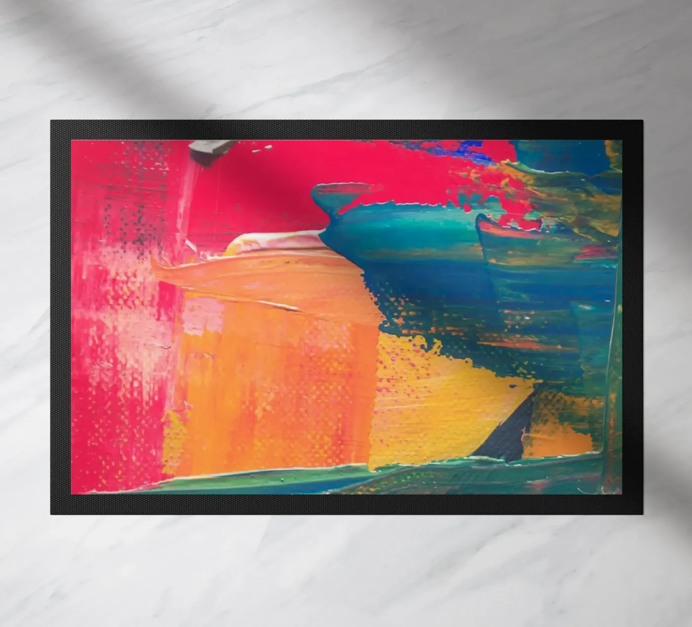 Energetic abstract composition Fußmatte von LisaArtes